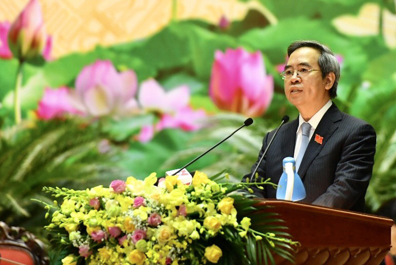 Đồng chí Nguyễn Văn Bình, Trưởng Ban Kinh tế Trung ương phát biểu tại Đại hội (Ảnh: VGP) 